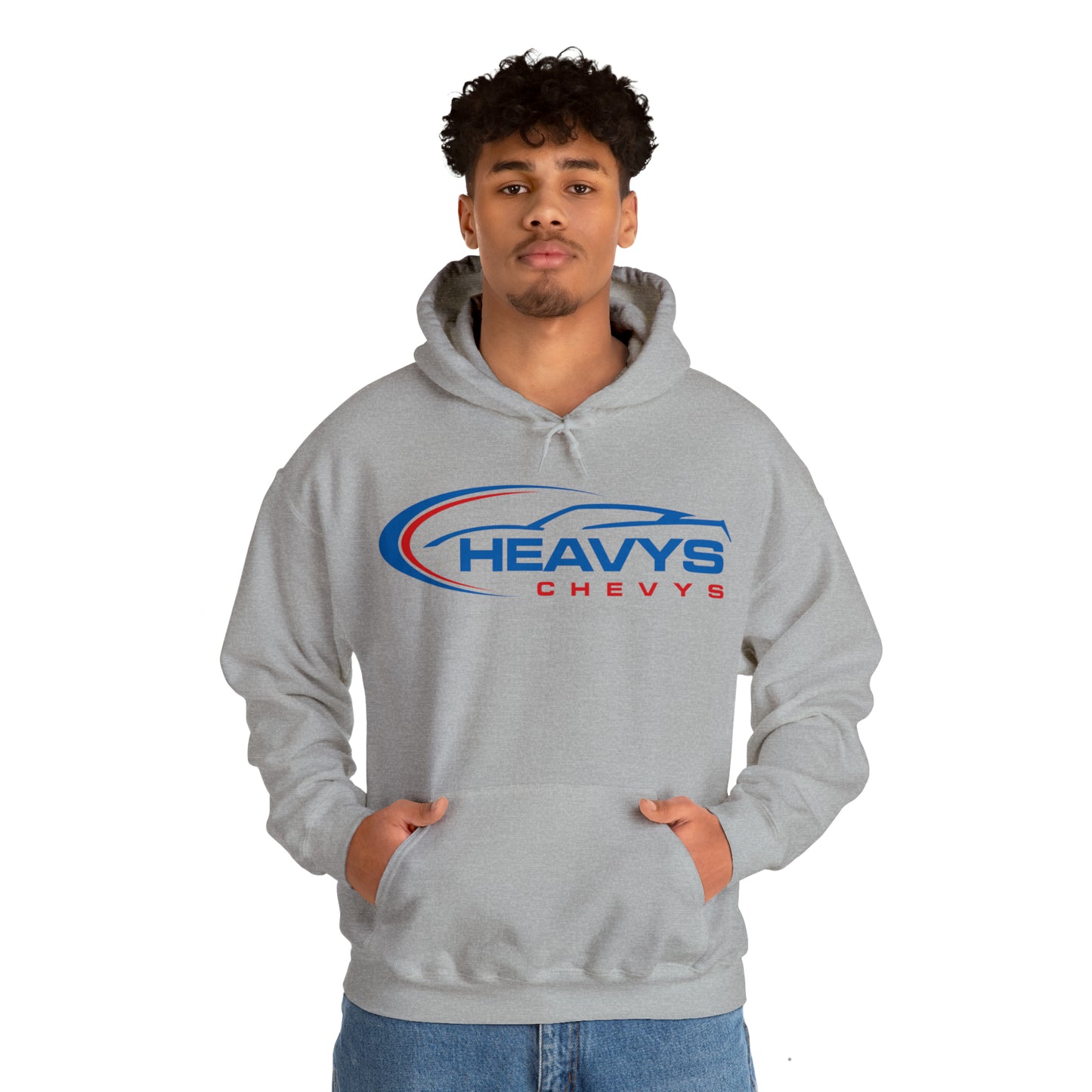 Heavy Hoody Blue/Red Vette