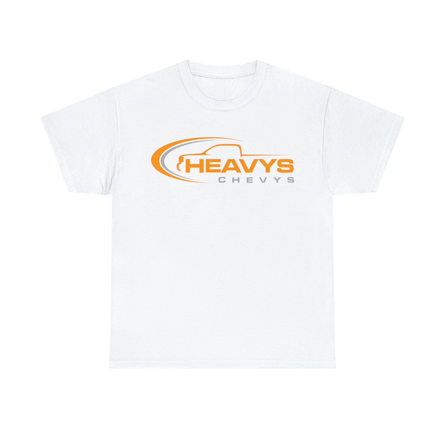 Truck Orange Gray Heavy Cotton Tee