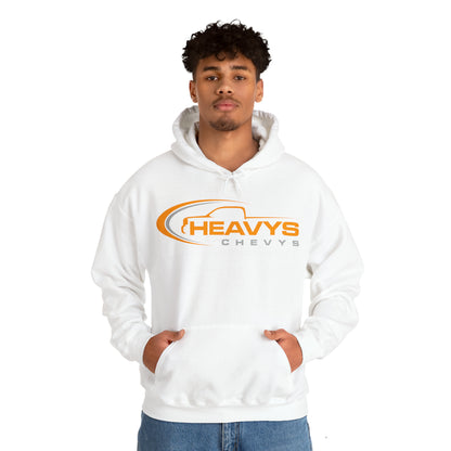 Heavy Hoody Sweatshirt Gray/Orange Logo Truck