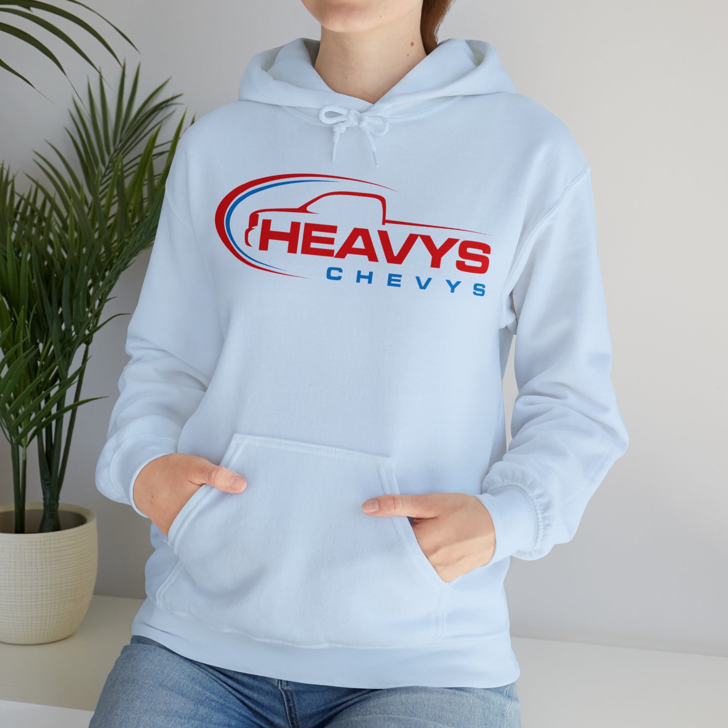 Heavy Hoodie Red/Blue Truck