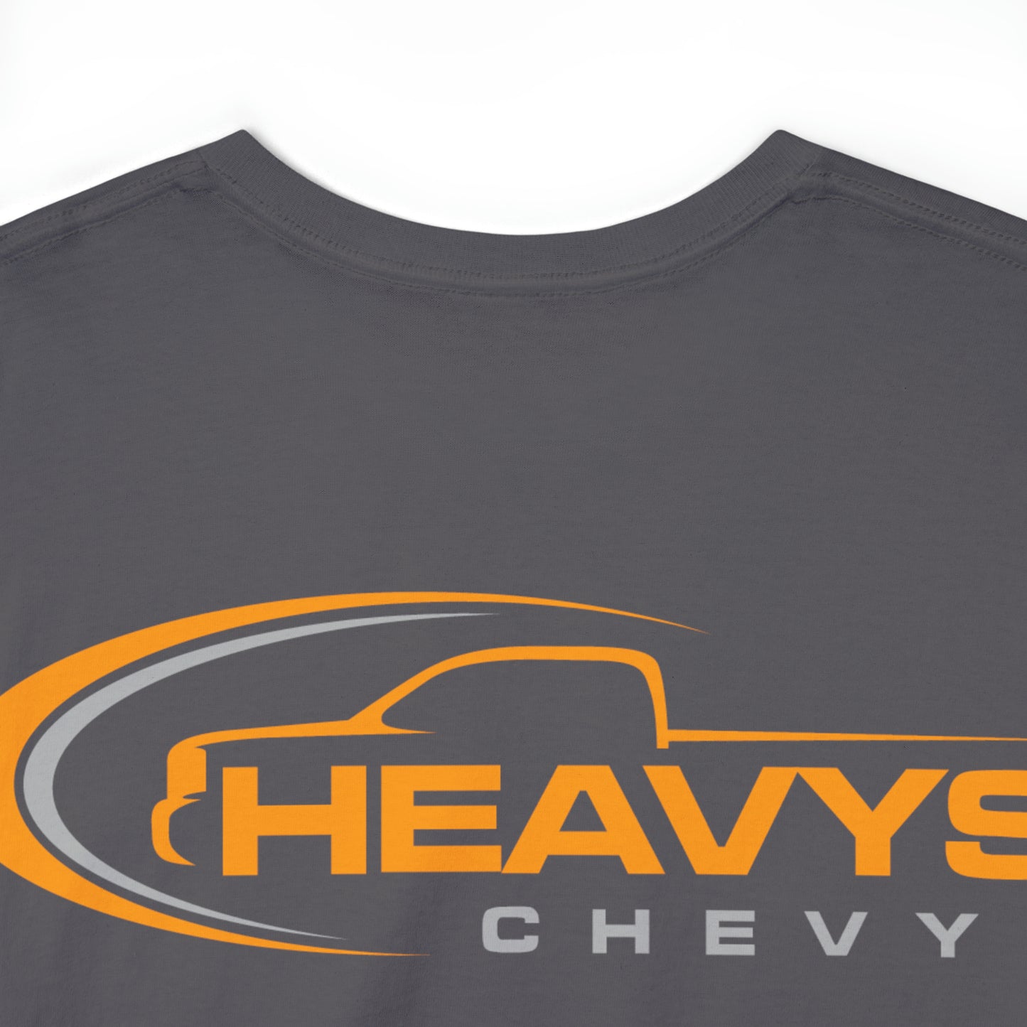 Truck Orange Gray Heavy Cotton Tee