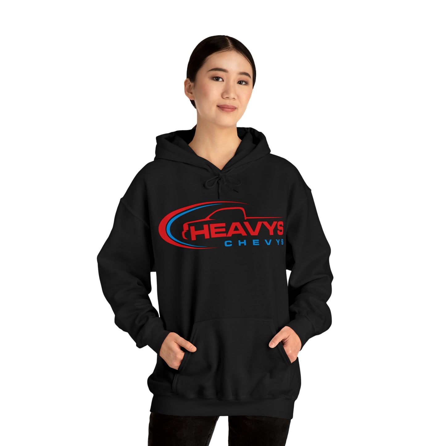 Heavy Hoodie Red/Blue Truck