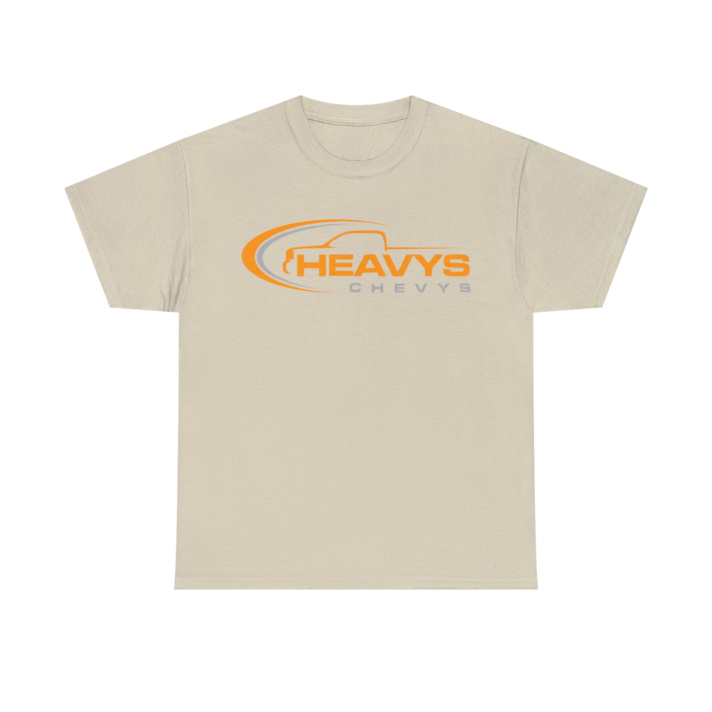 Truck Orange Gray Heavy Cotton Tee