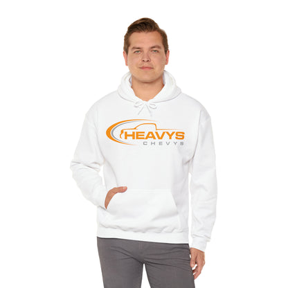 Heavy Hoody Sweatshirt Gray/Orange Logo Truck