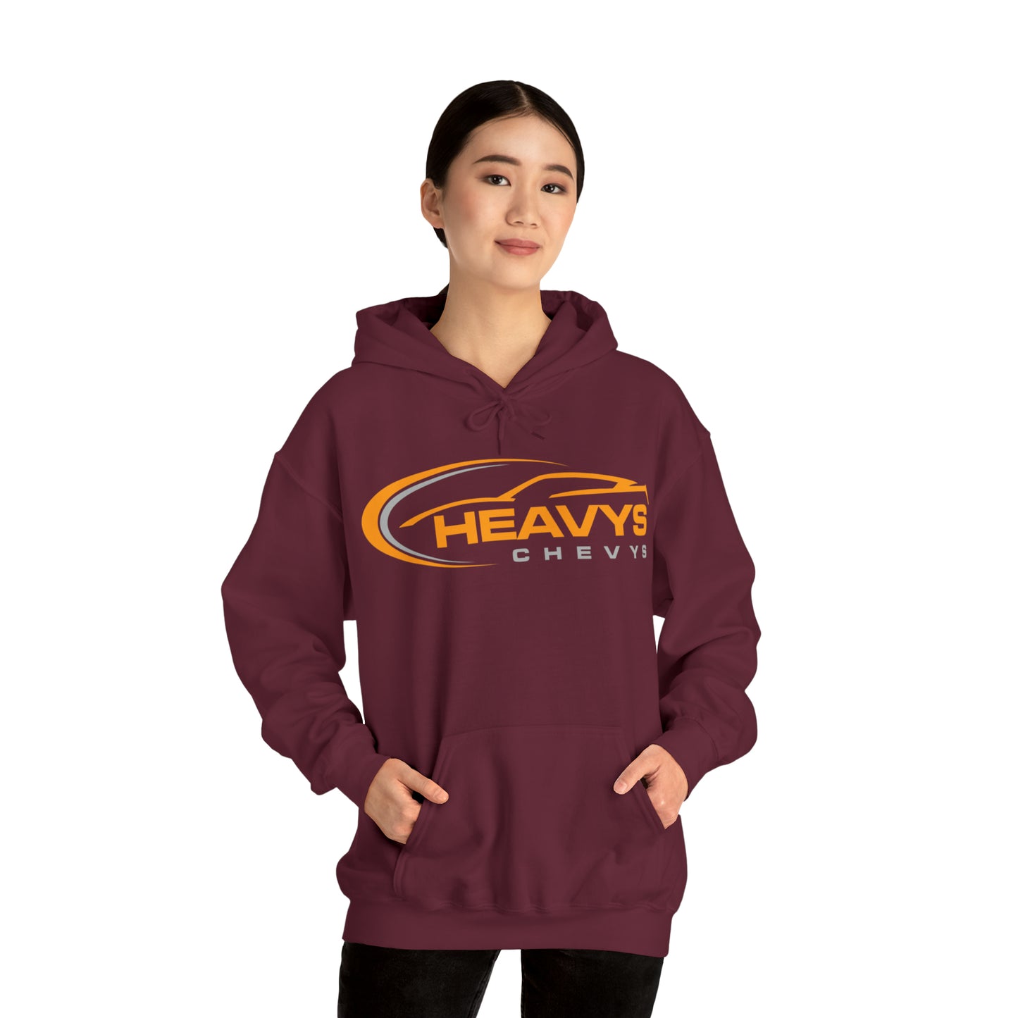 Heavy Hoodie Gray/Orange Logo Vette