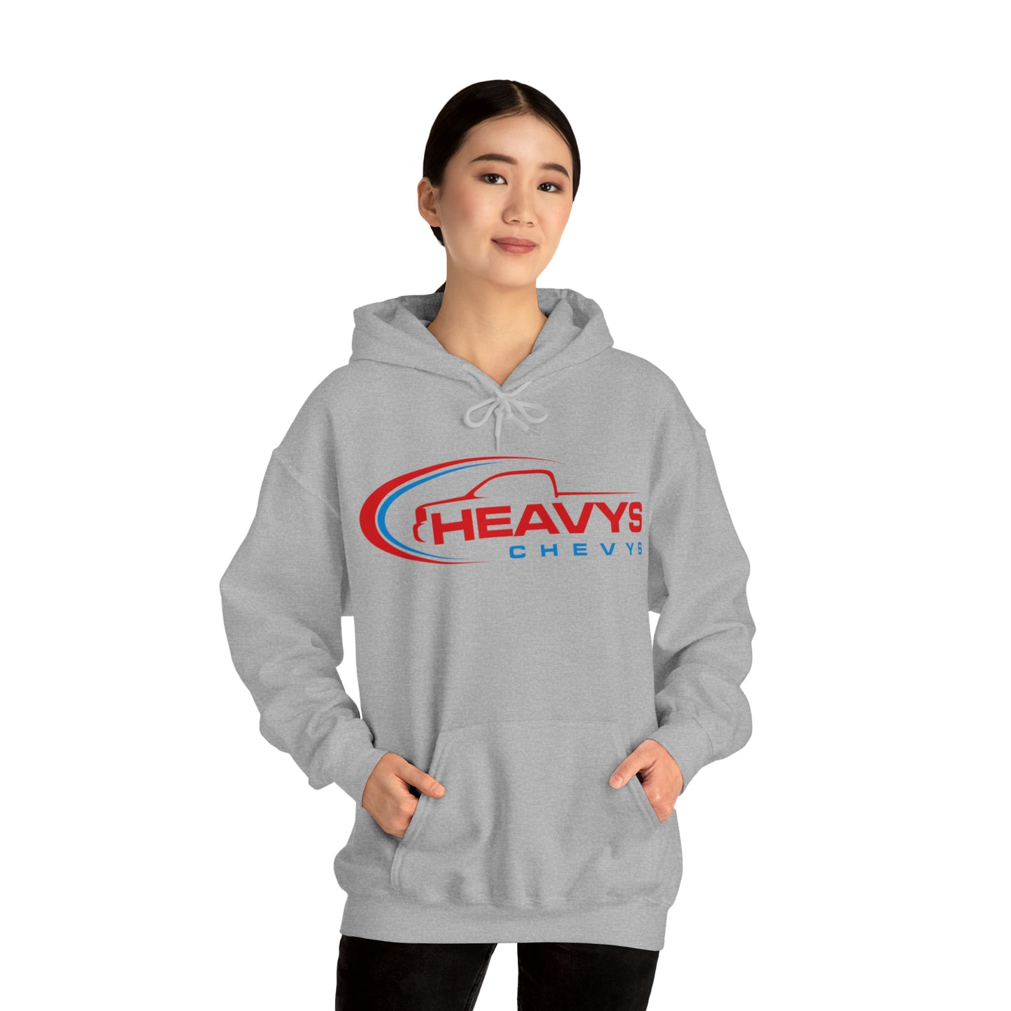 Heavy Hoodie Red/Blue Truck