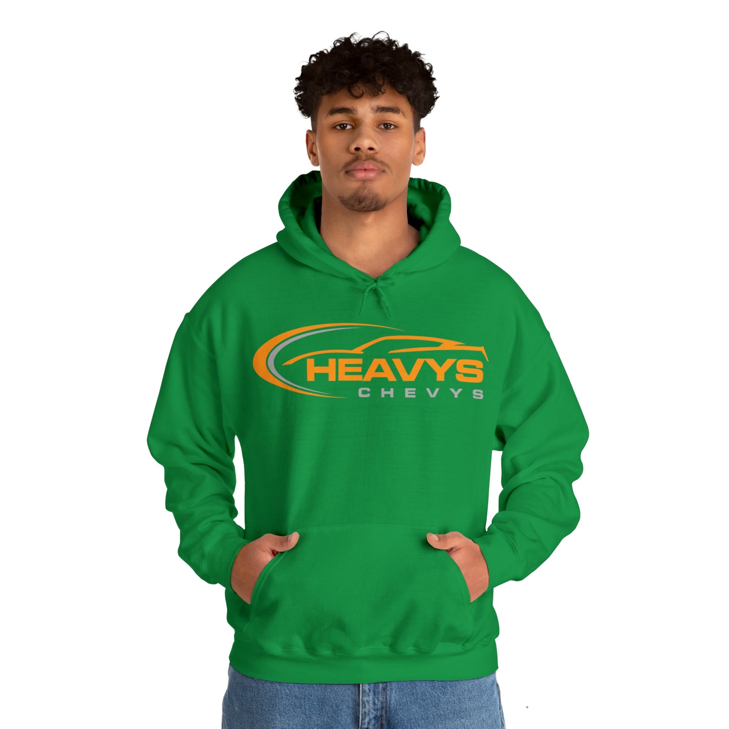 Heavy Hoodie Gray/Orange Logo Vette