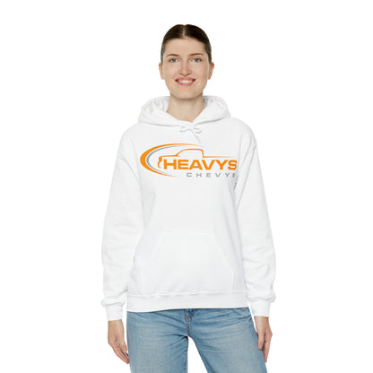 Heavy Hoody Sweatshirt Gray/Orange Logo Truck