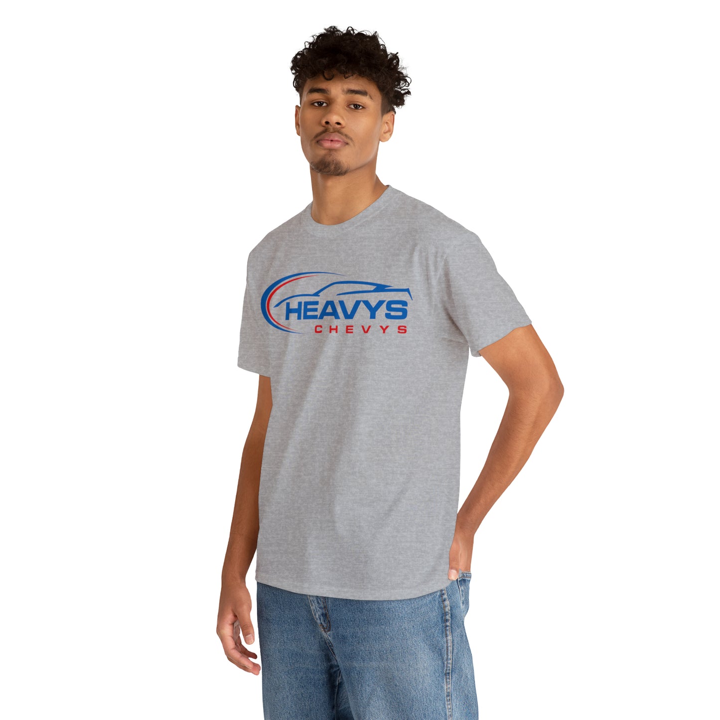 Car Blue Heavy Cotton Tee