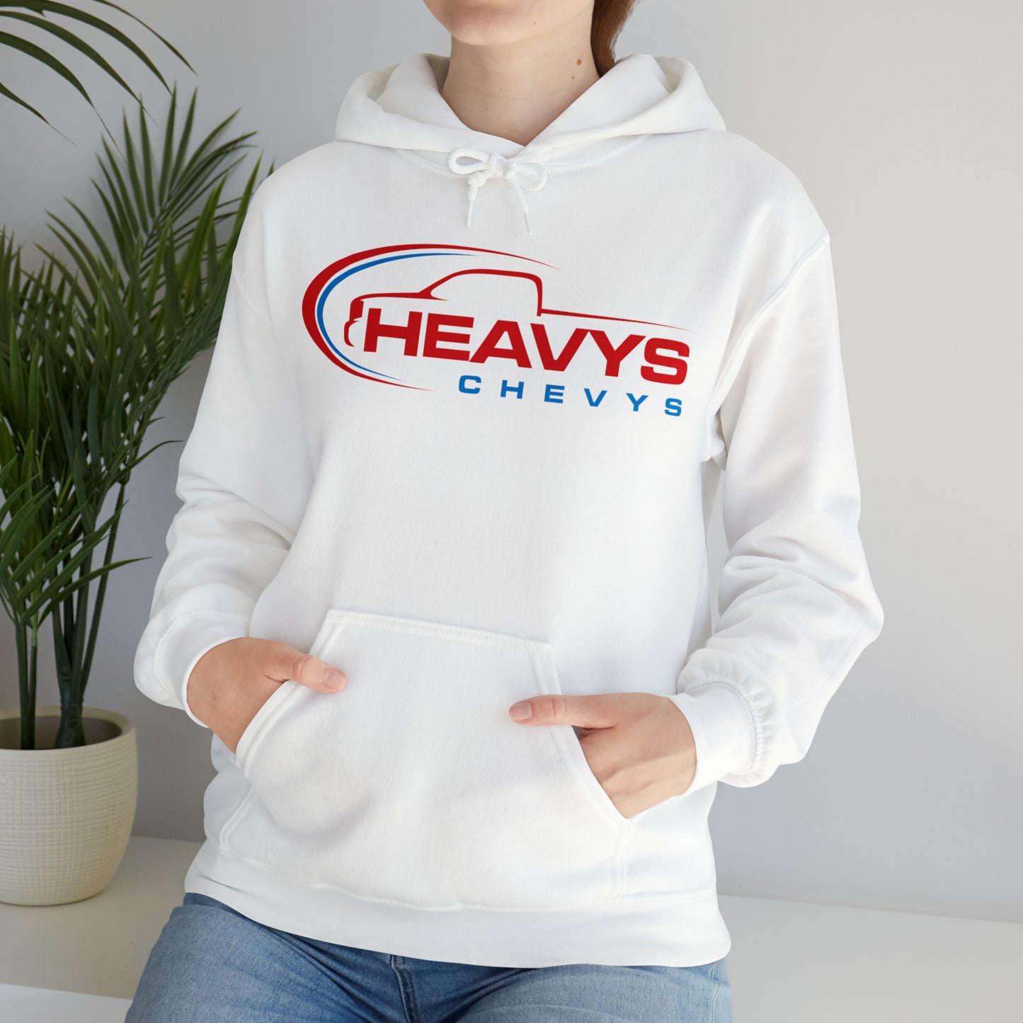 Heavy Hoodie Red/Blue Truck