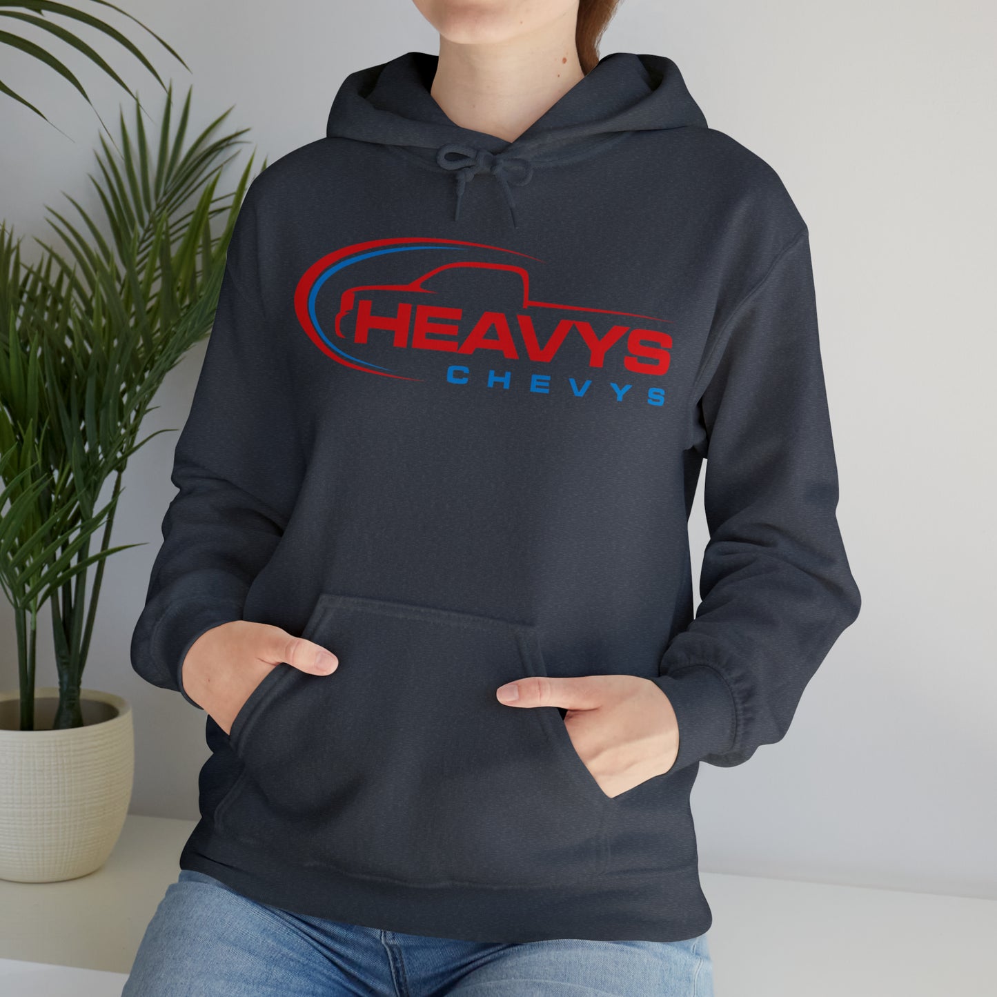 Heavy Hoodie Red/Blue Truck