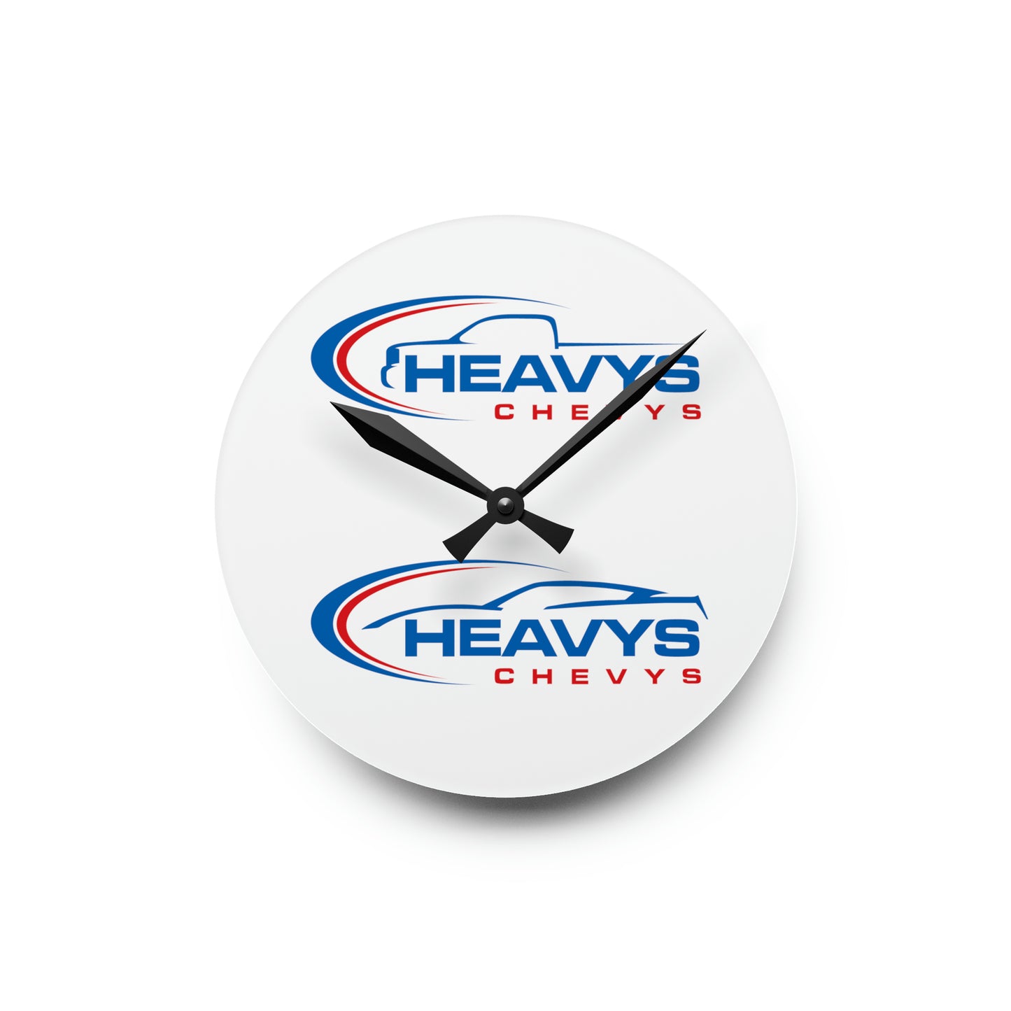 Acrylic Wall Clock – Heavys Chevys