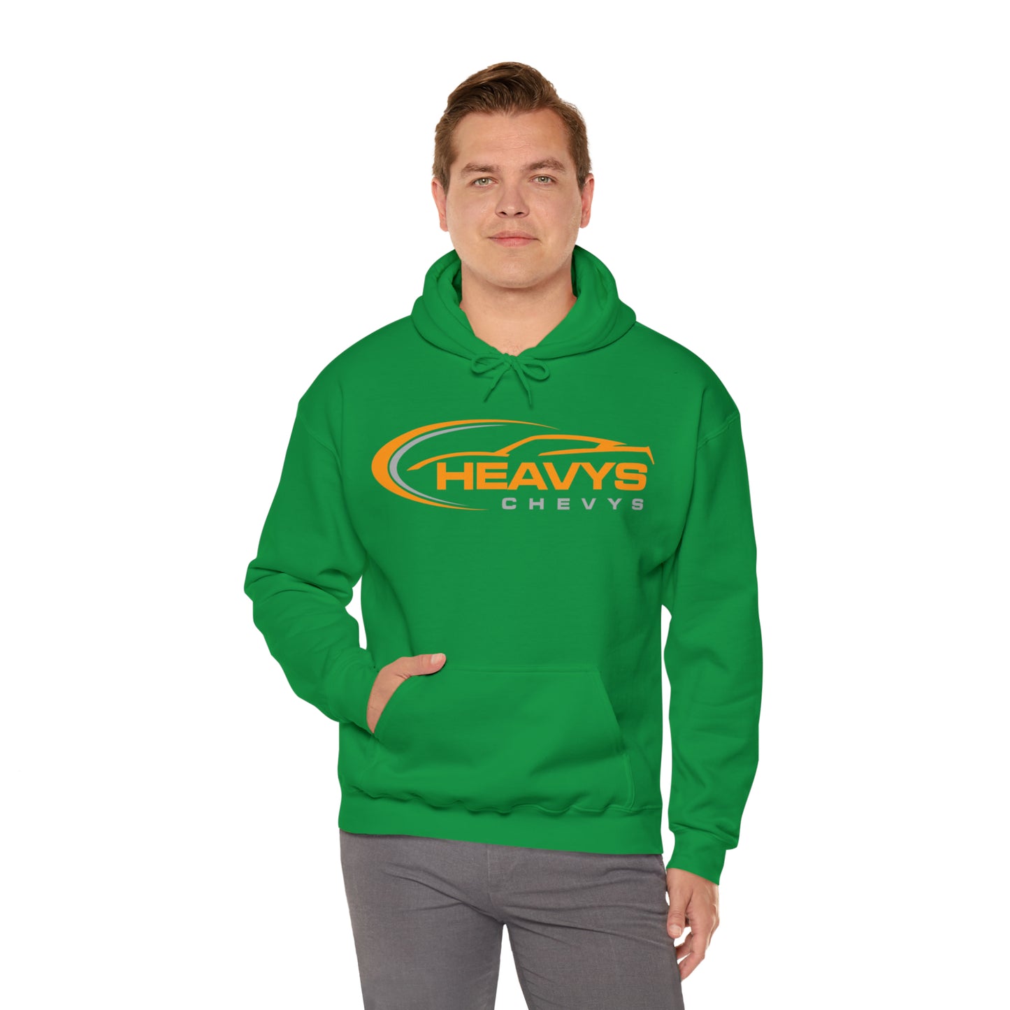 Heavy Hoodie Gray/Orange Logo Vette