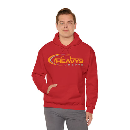 Heavy Hoody Sweatshirt Gray/Orange Logo Truck