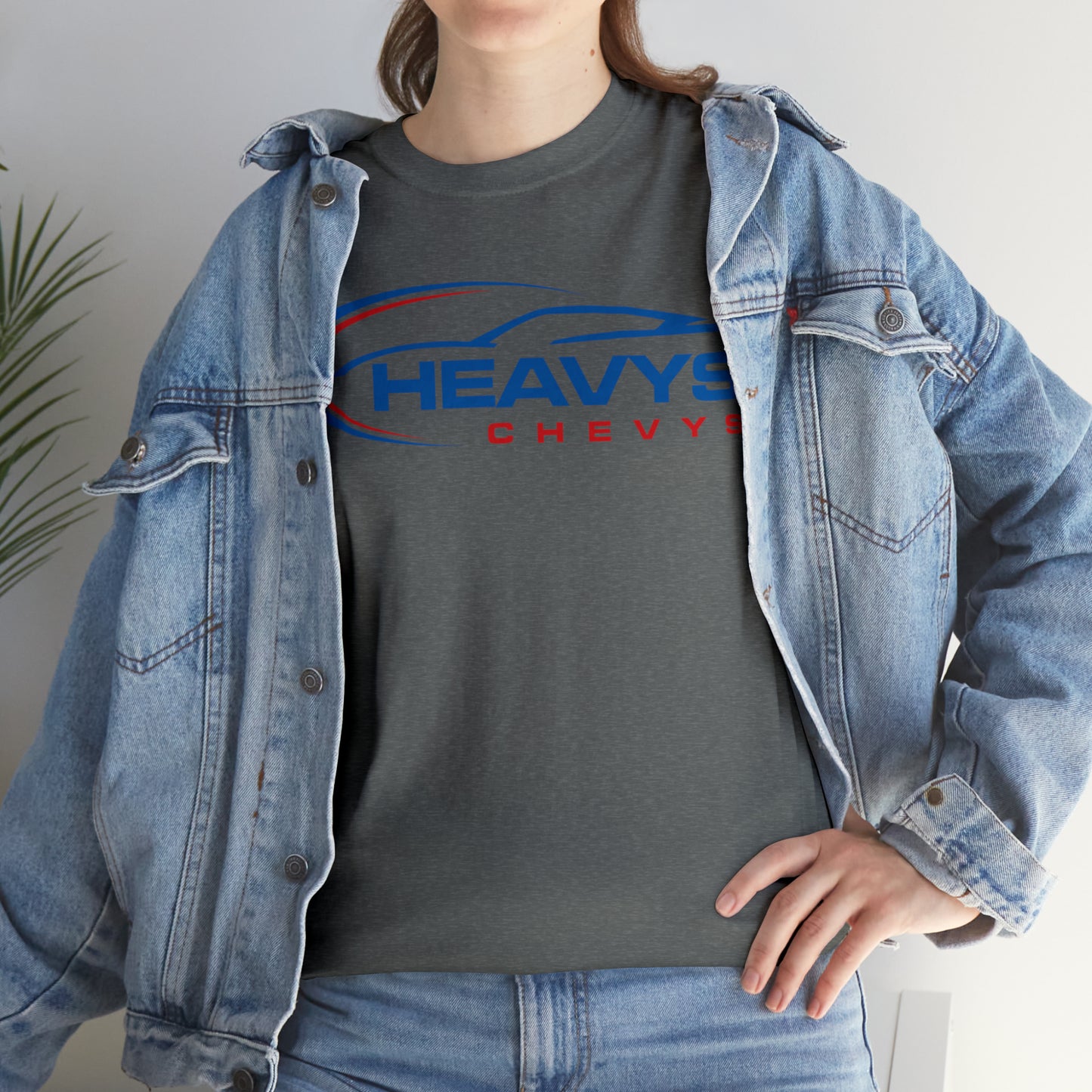 Car Blue Heavy Cotton Tee