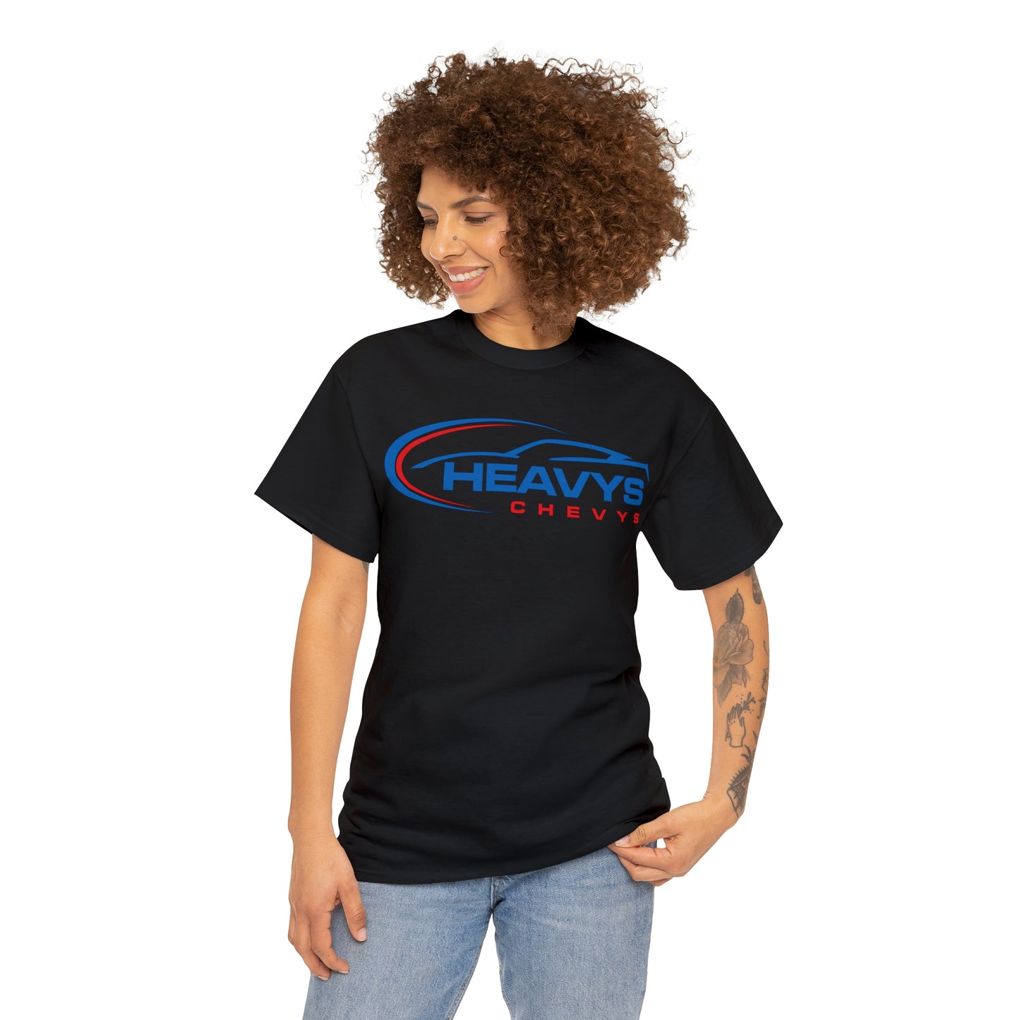 Car Blue Heavy Cotton Tee