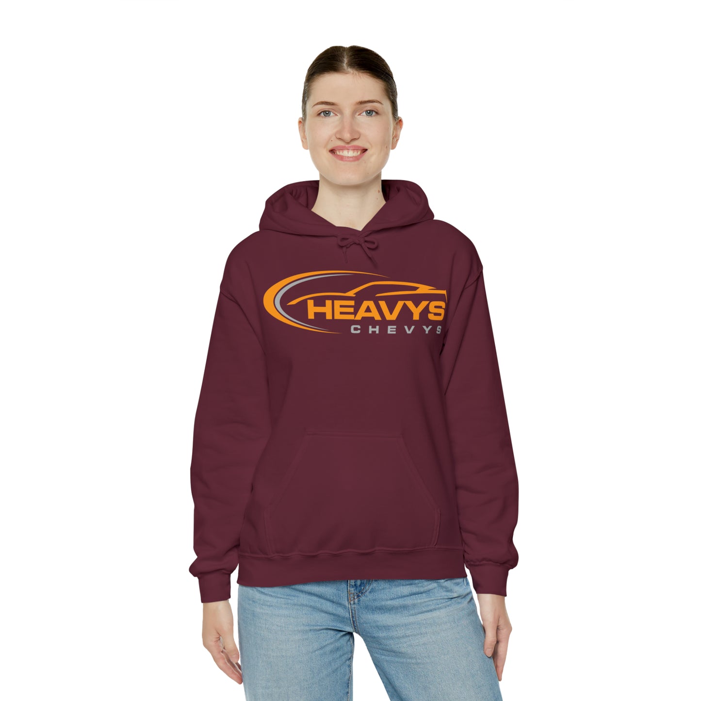 Heavy Hoodie Gray/Orange Logo Vette