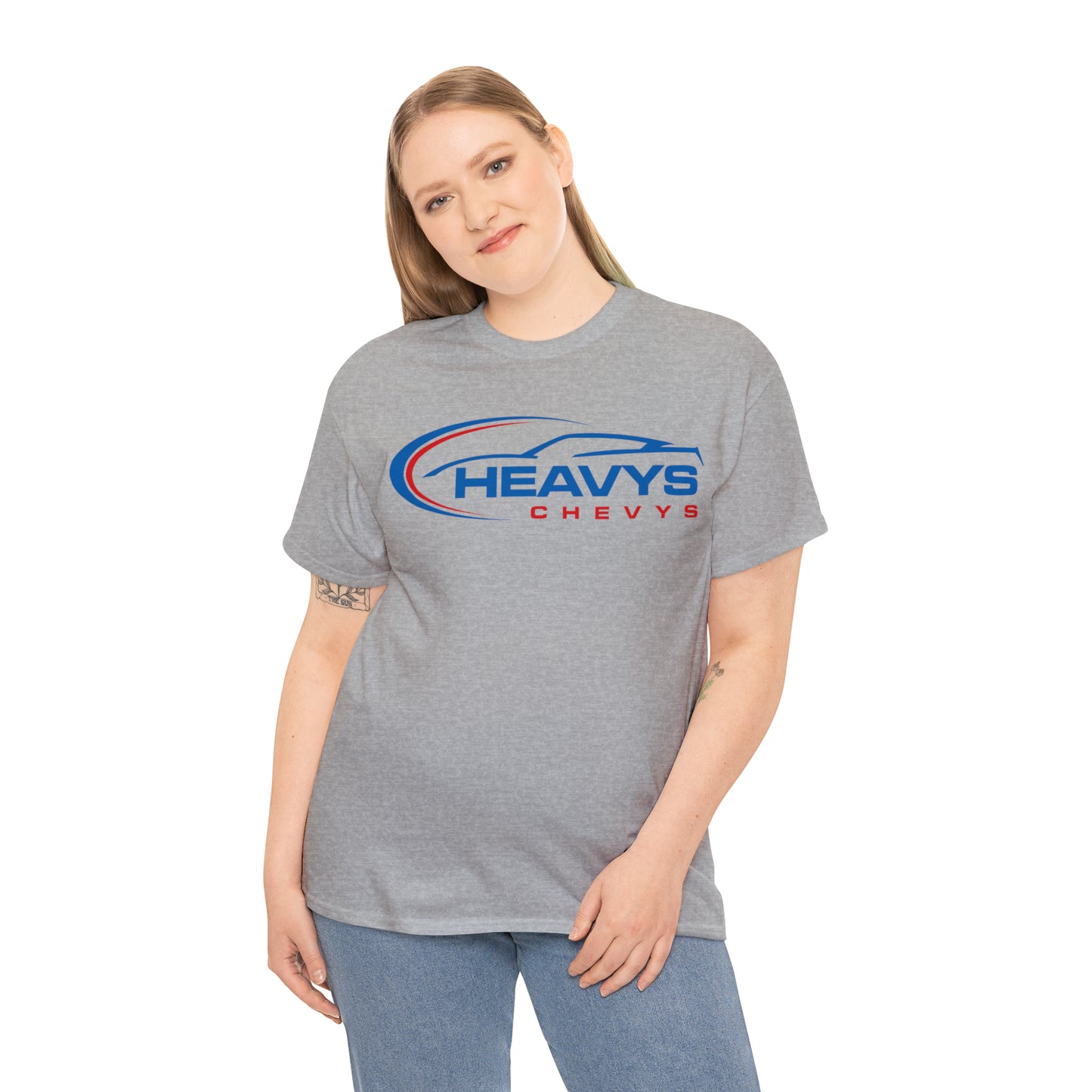 Car Blue Heavy Cotton Tee