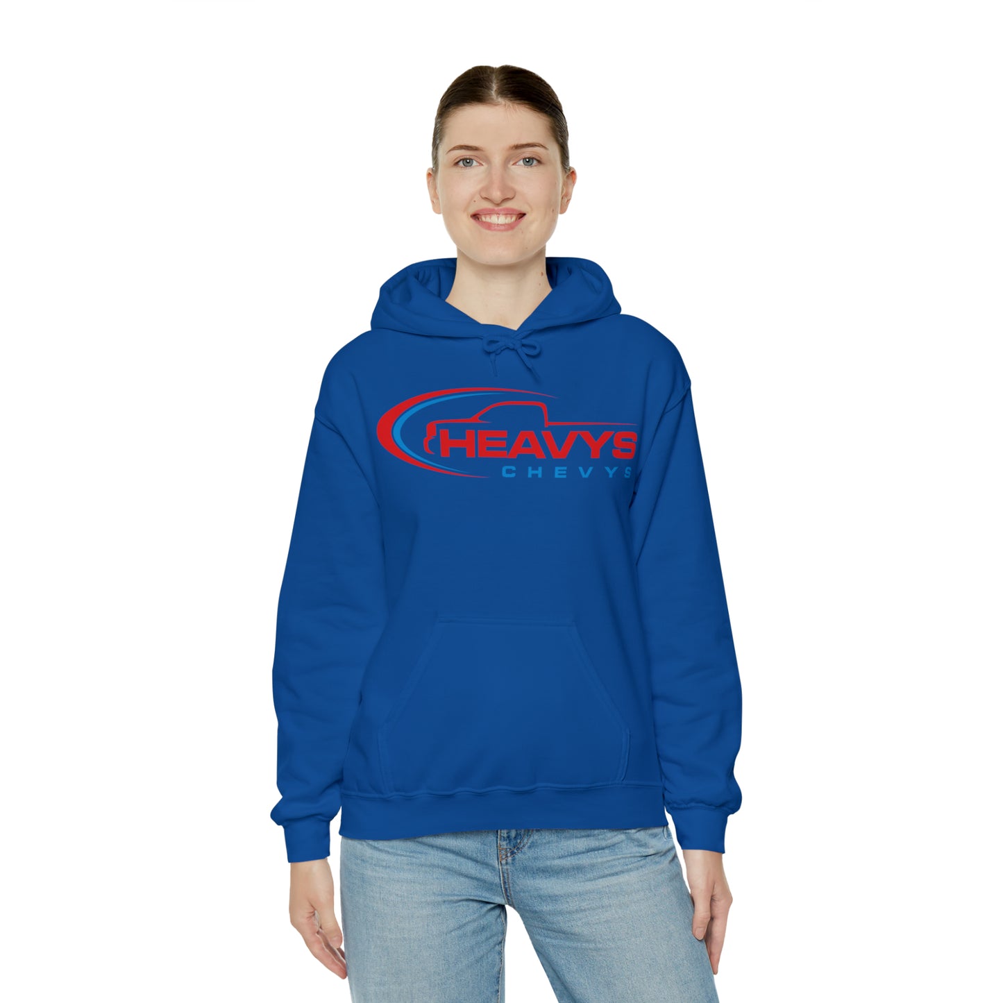 Heavy Hoodie Red/Blue Truck