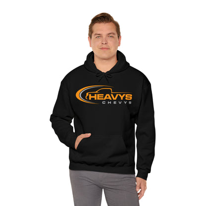 Heavy Hoody Sweatshirt Gray/Orange Logo Truck