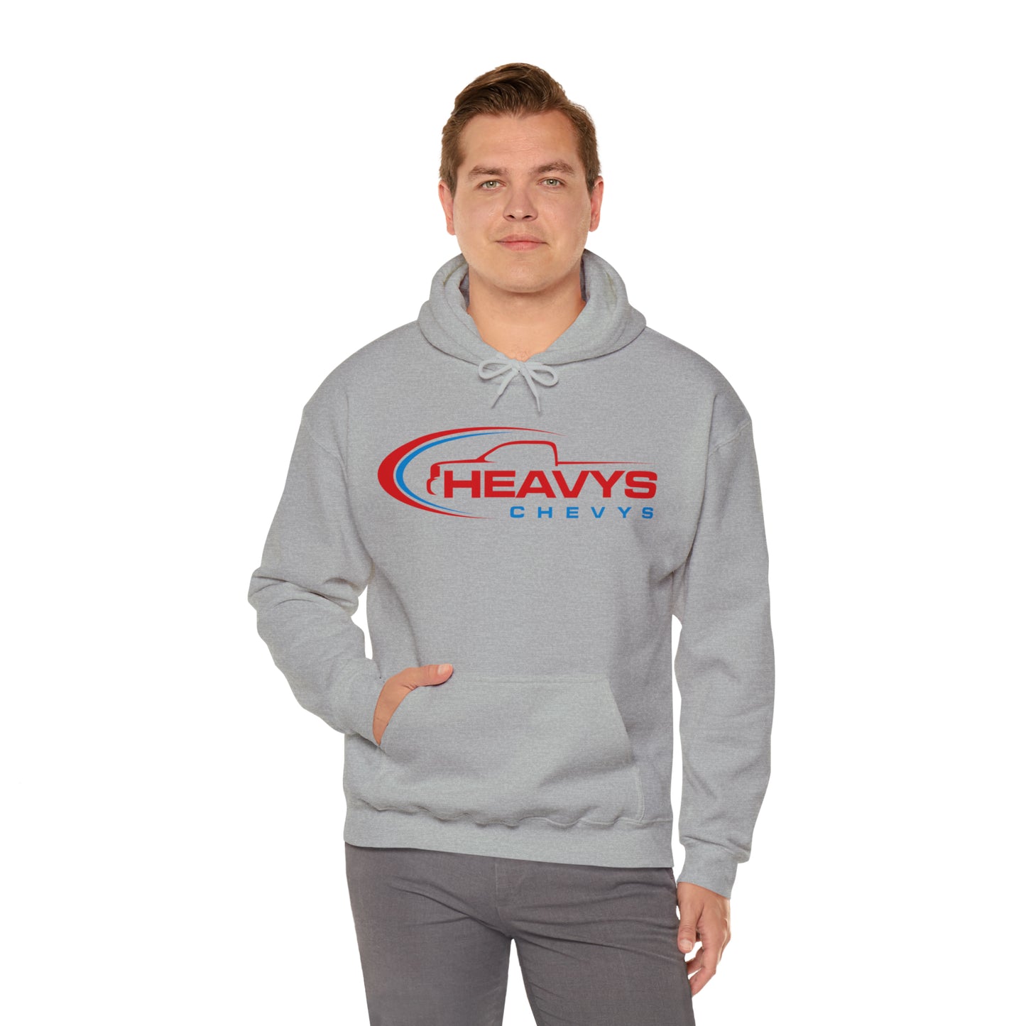 Heavy Hoodie Red/Blue Truck