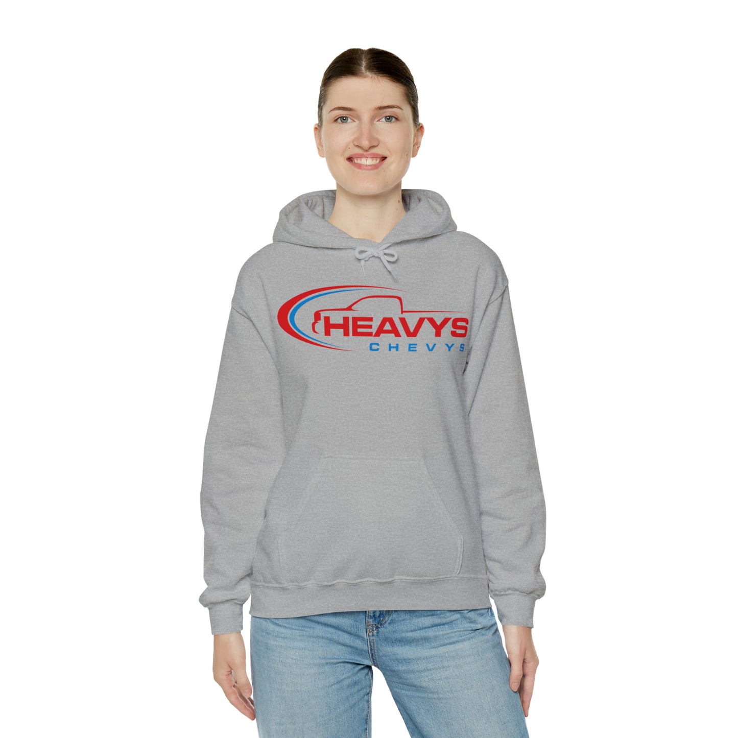 Heavy Hoodie Red/Blue Truck