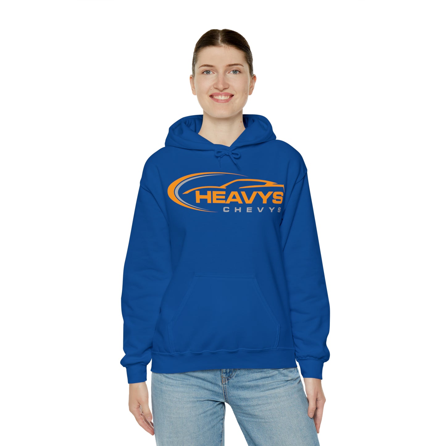 Heavy Hoodie Gray/Orange Logo Vette