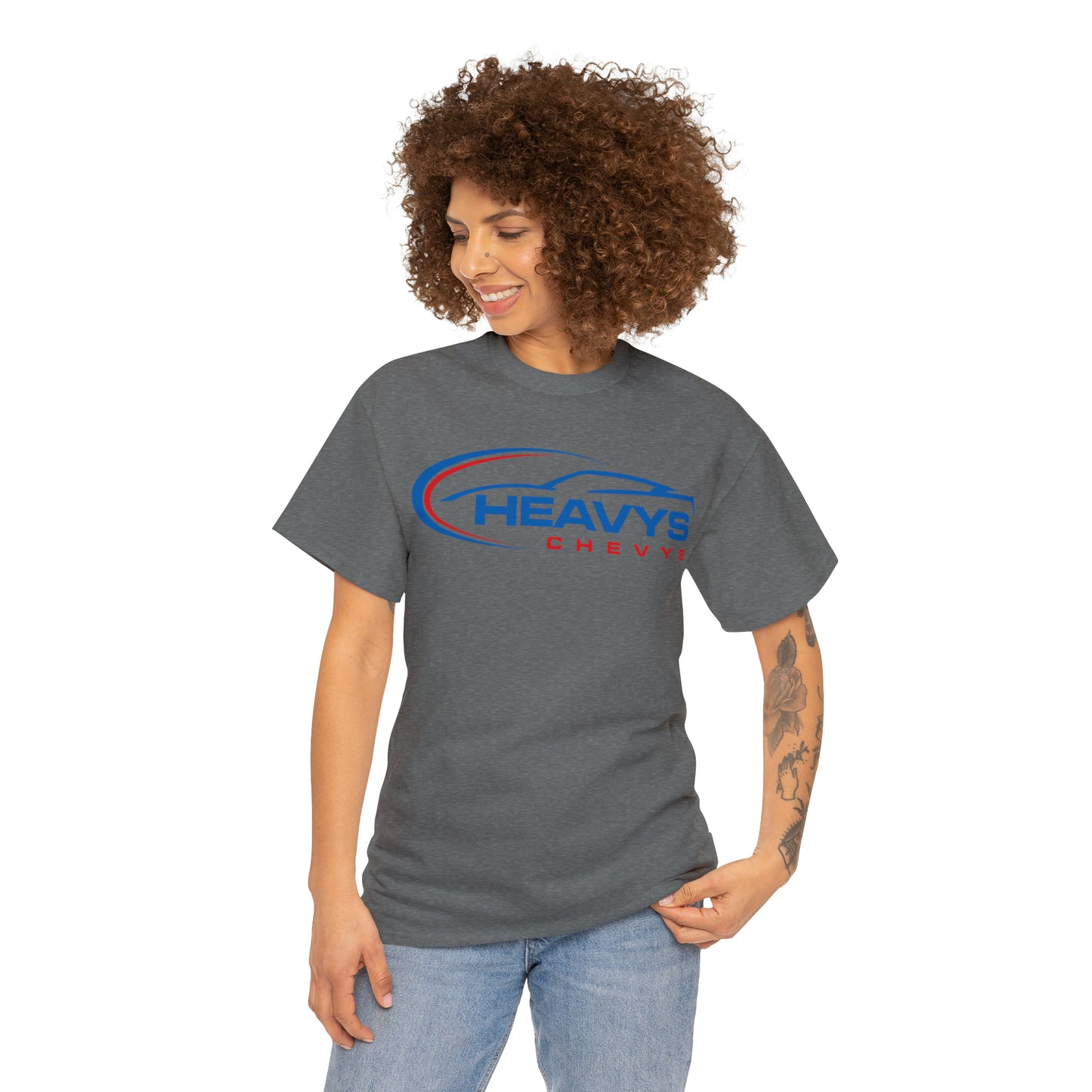 Car Blue Heavy Cotton Tee