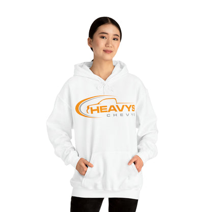 Heavy Hoody Sweatshirt Gray/Orange Logo Truck