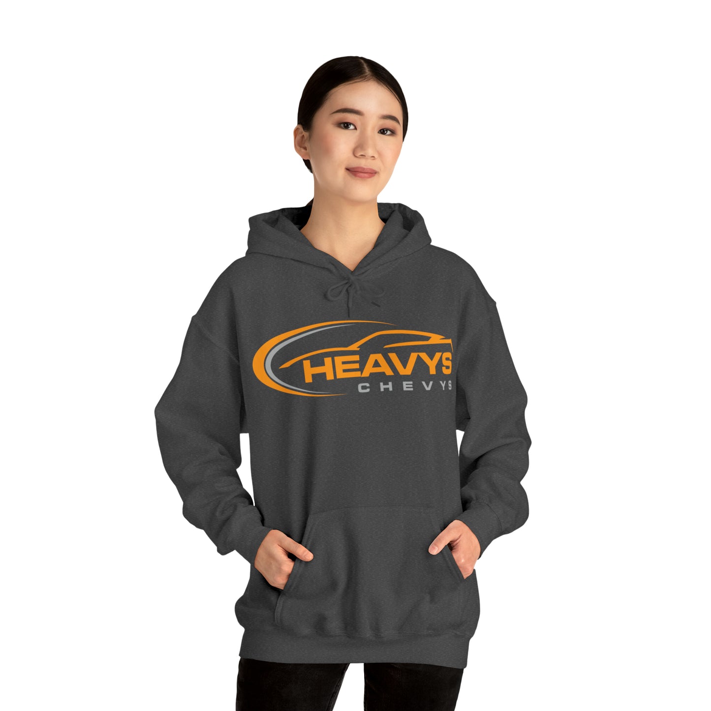 Heavy Hoodie Gray/Orange Logo Vette