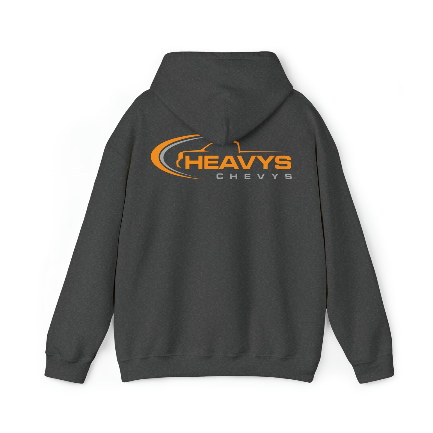 Heavy Hoody Sweatshirt Gray/Orange Logo Truck