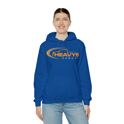 Heavy Hoody Sweatshirt Gray/Orange Logo Truck