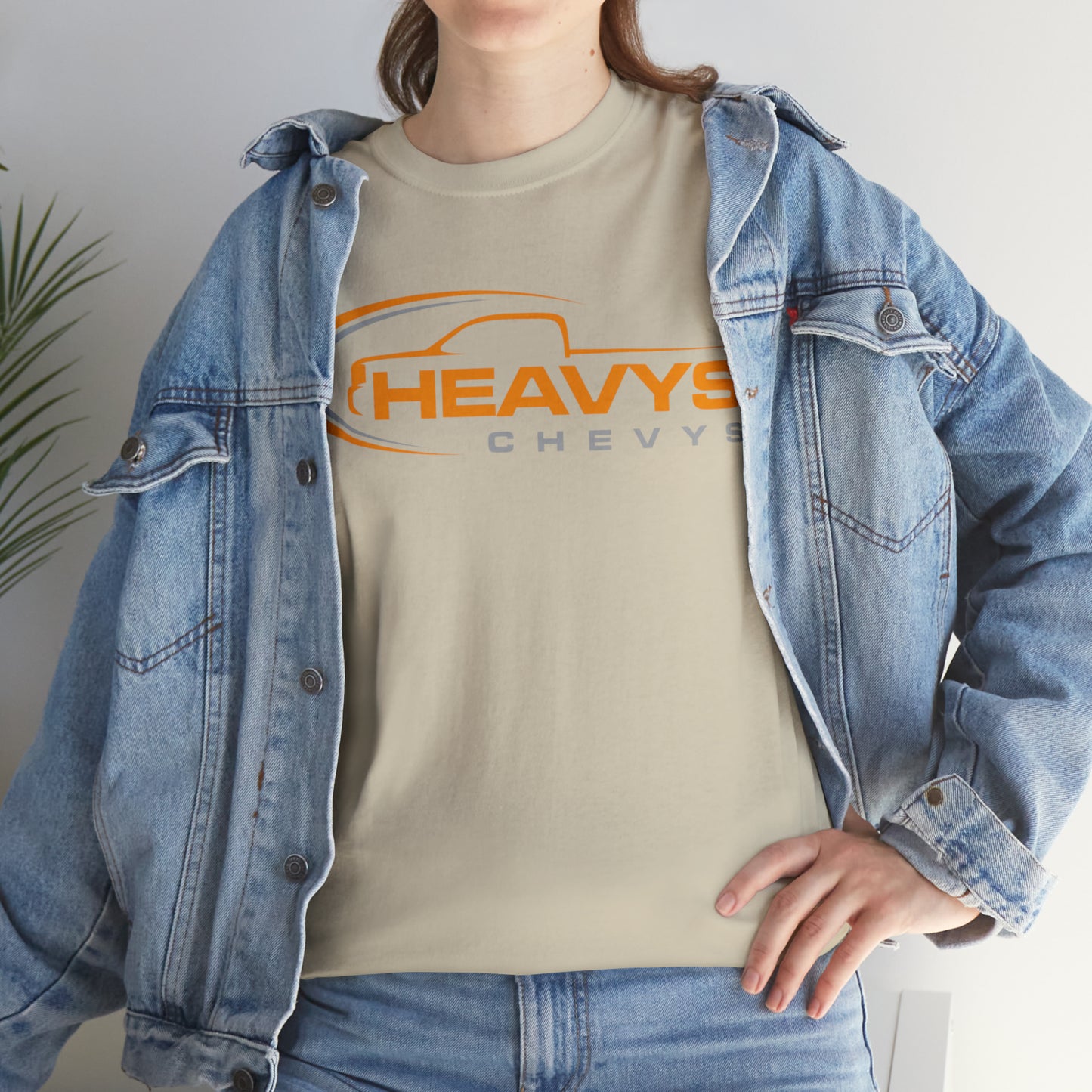 Truck Orange Gray Heavy Cotton Tee