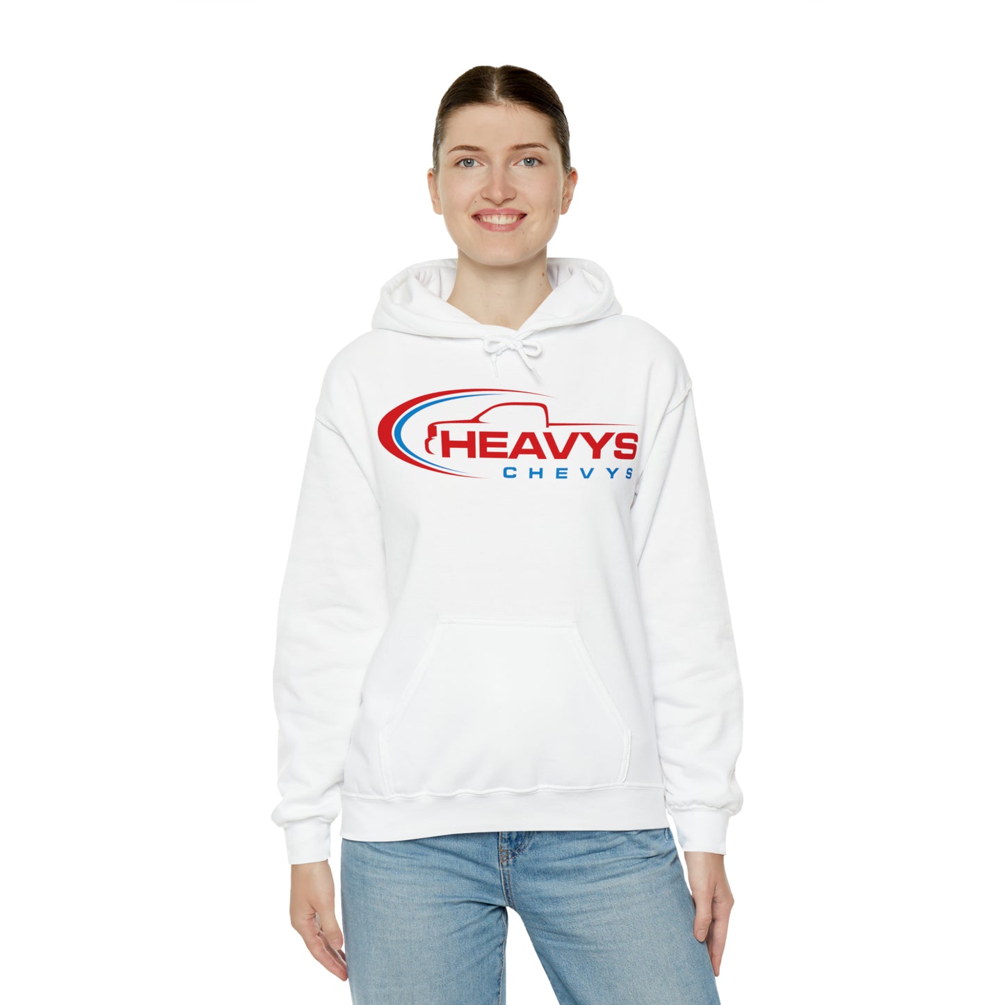 Heavy Hoodie Red/Blue Truck