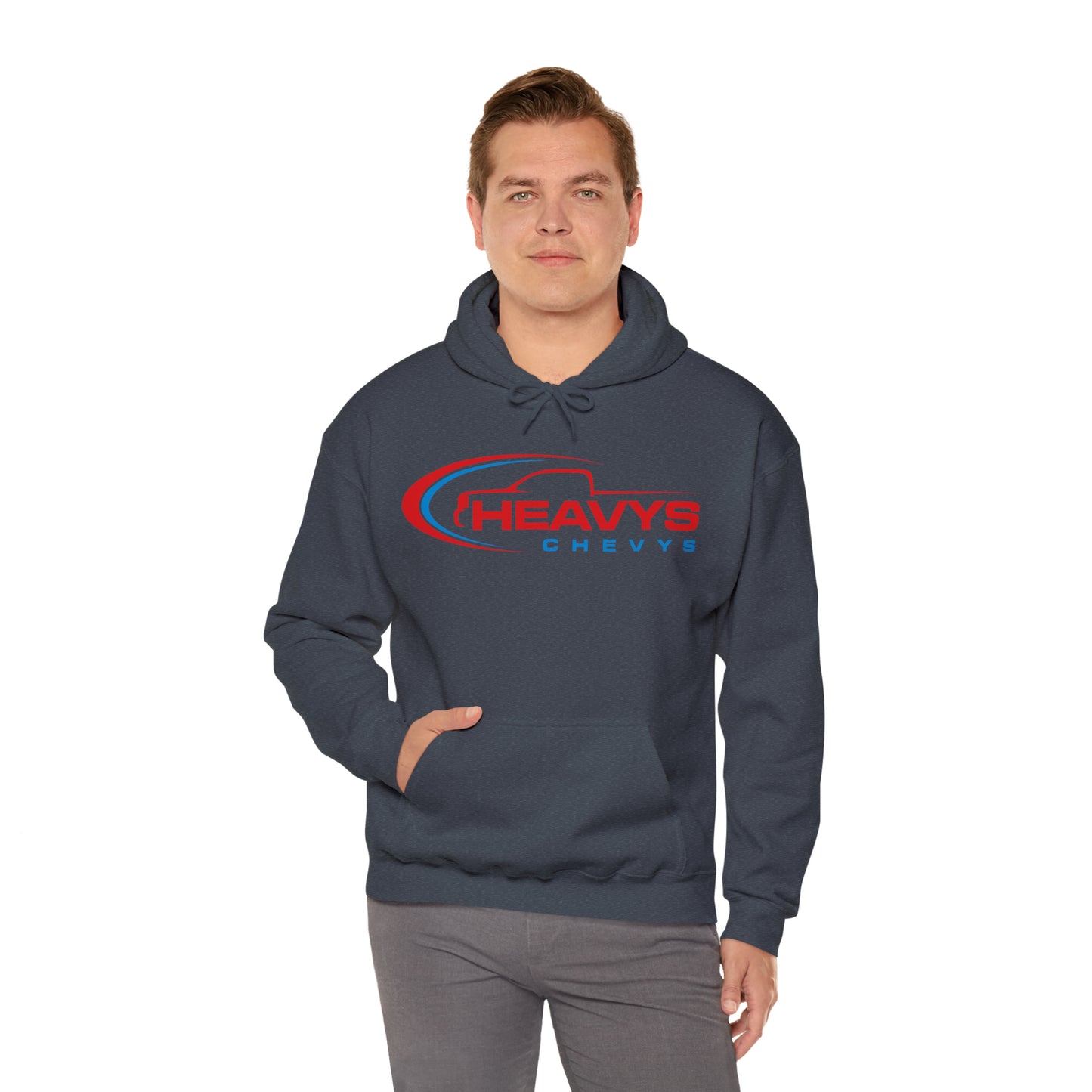 Heavy Hoodie Red/Blue Truck