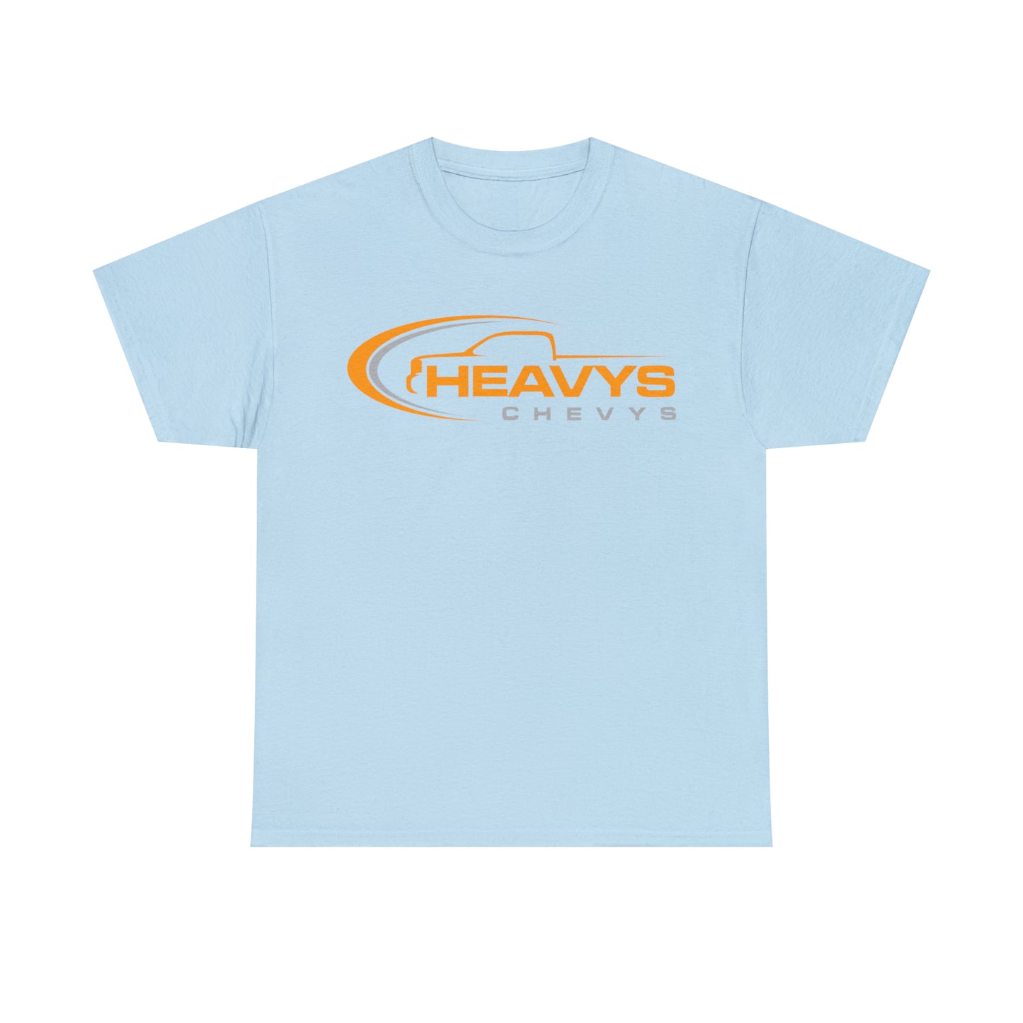 Truck Orange Gray Heavy Cotton Tee