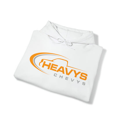 Heavy Hoody Sweatshirt Gray/Orange Logo Truck