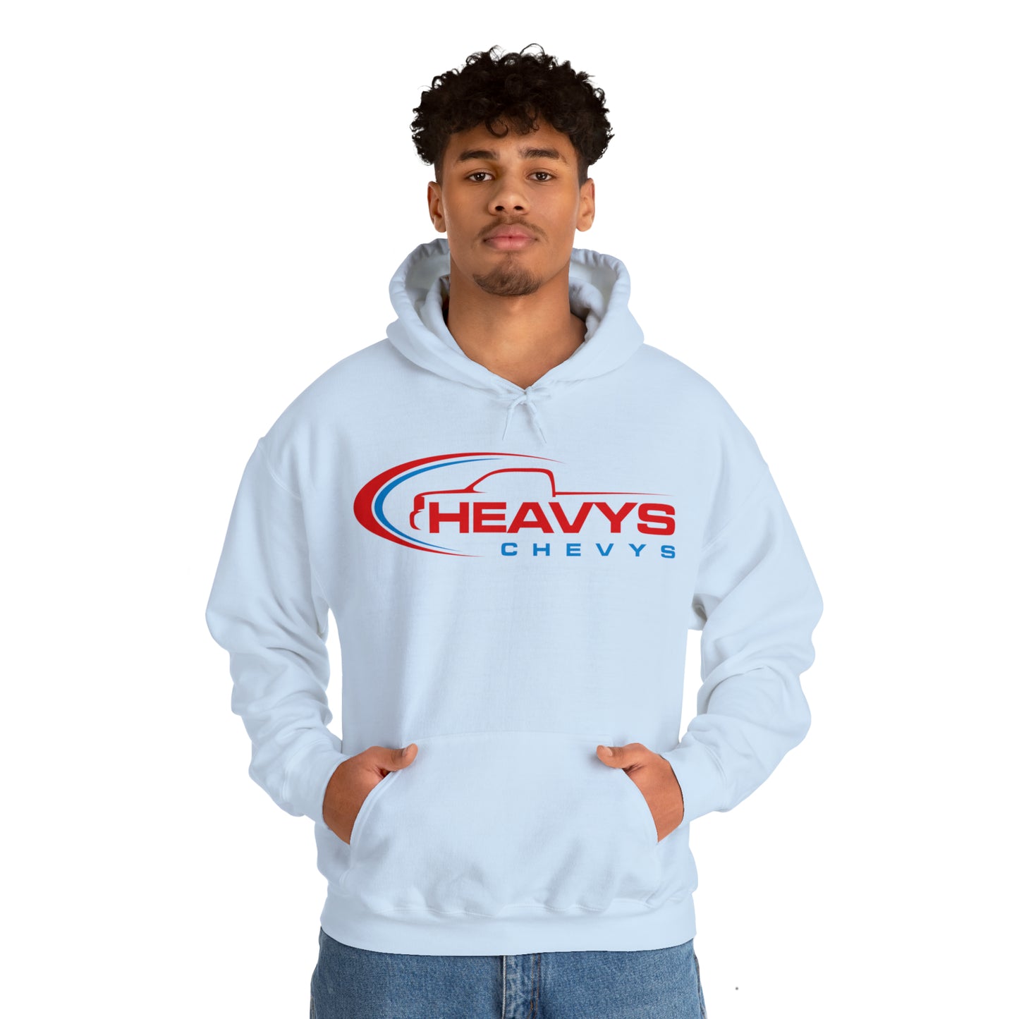 Heavy Hoodie Red/Blue Truck