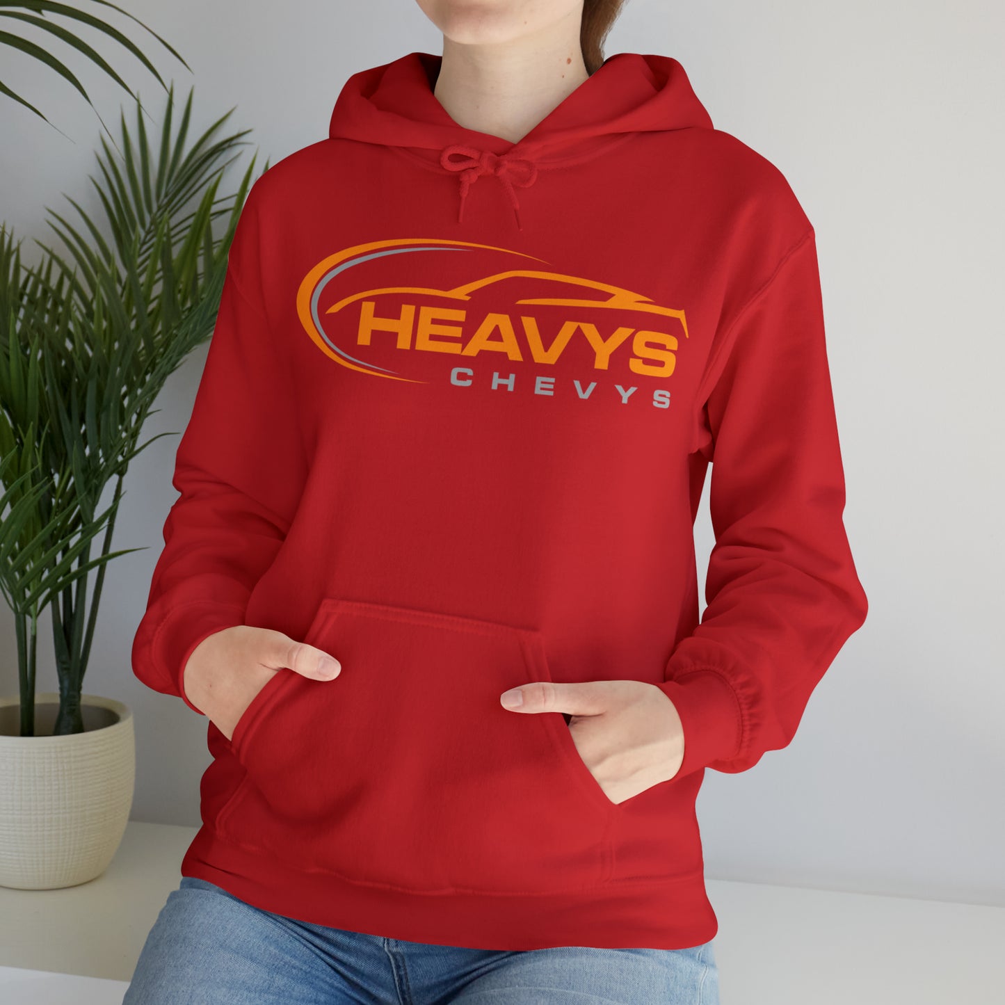 Heavy Hoodie Gray/Orange Logo Vette