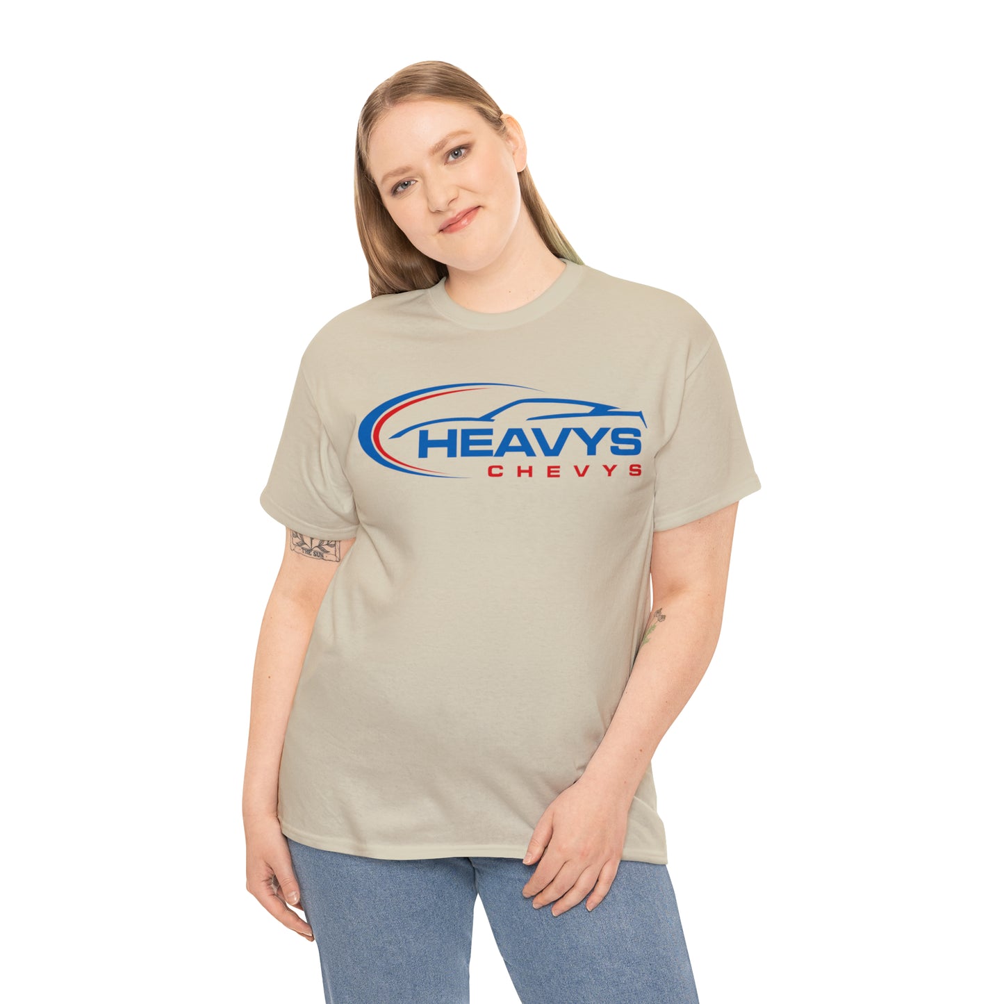 Car Blue Heavy Cotton Tee