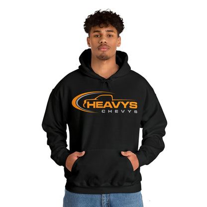 Heavy Hoody Sweatshirt Gray/Orange Logo Truck