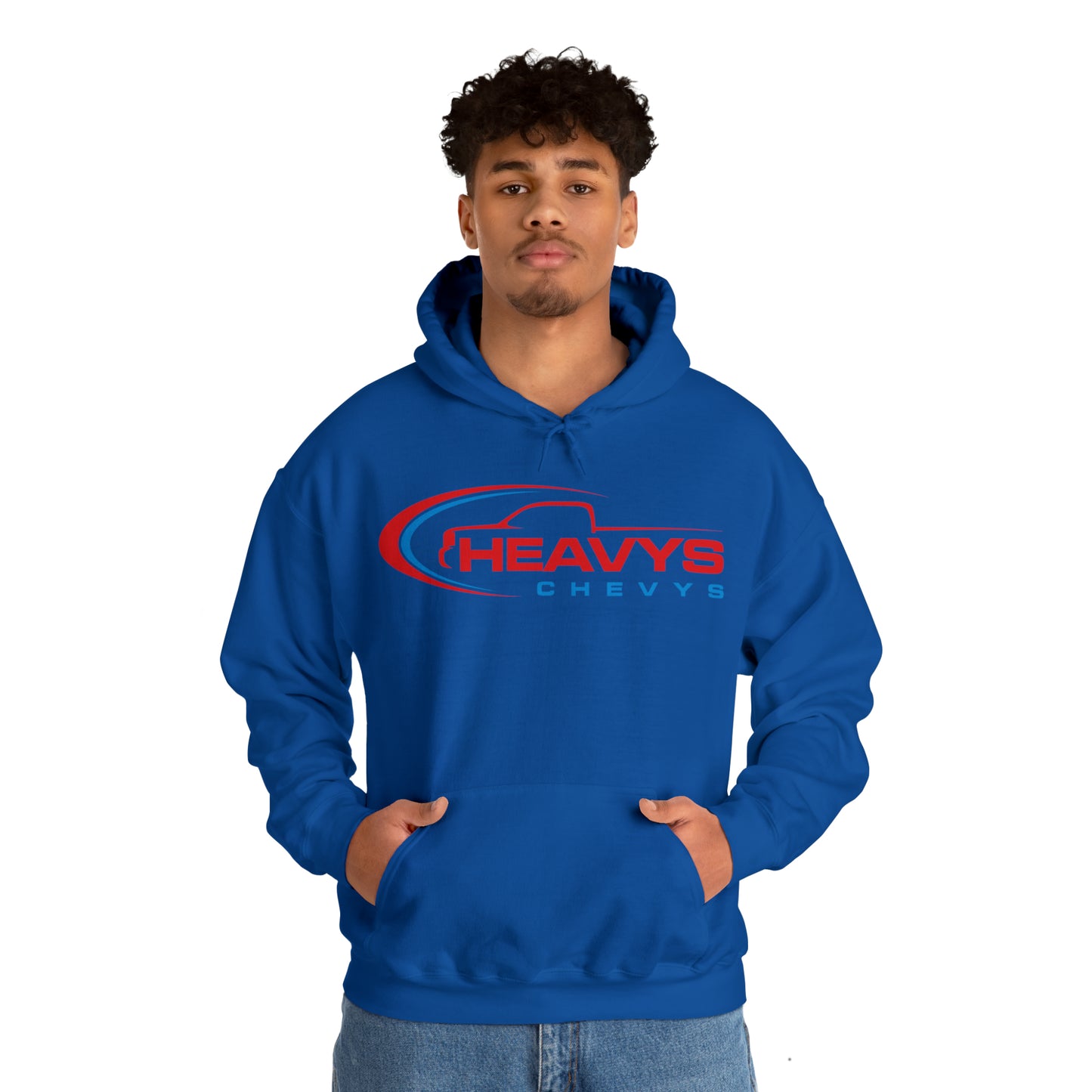 Heavy Hoodie Red/Blue Truck