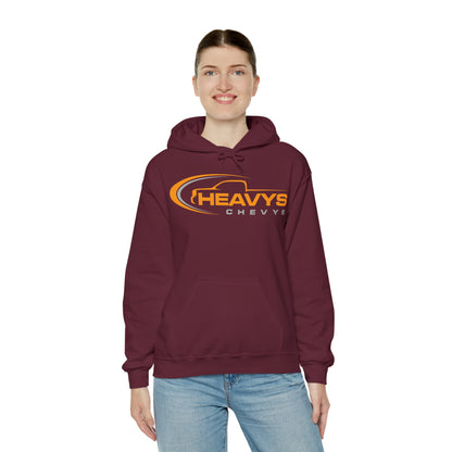 Heavy Hoody Sweatshirt Gray/Orange Logo Truck