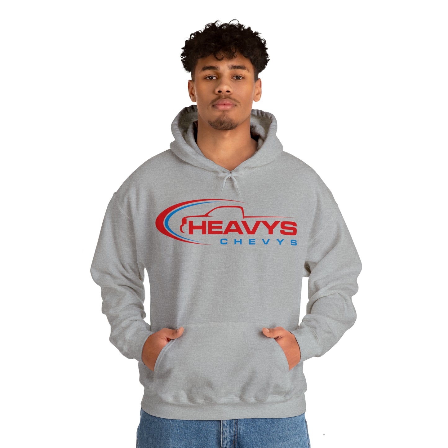 Heavy Hoodie Red/Blue Truck