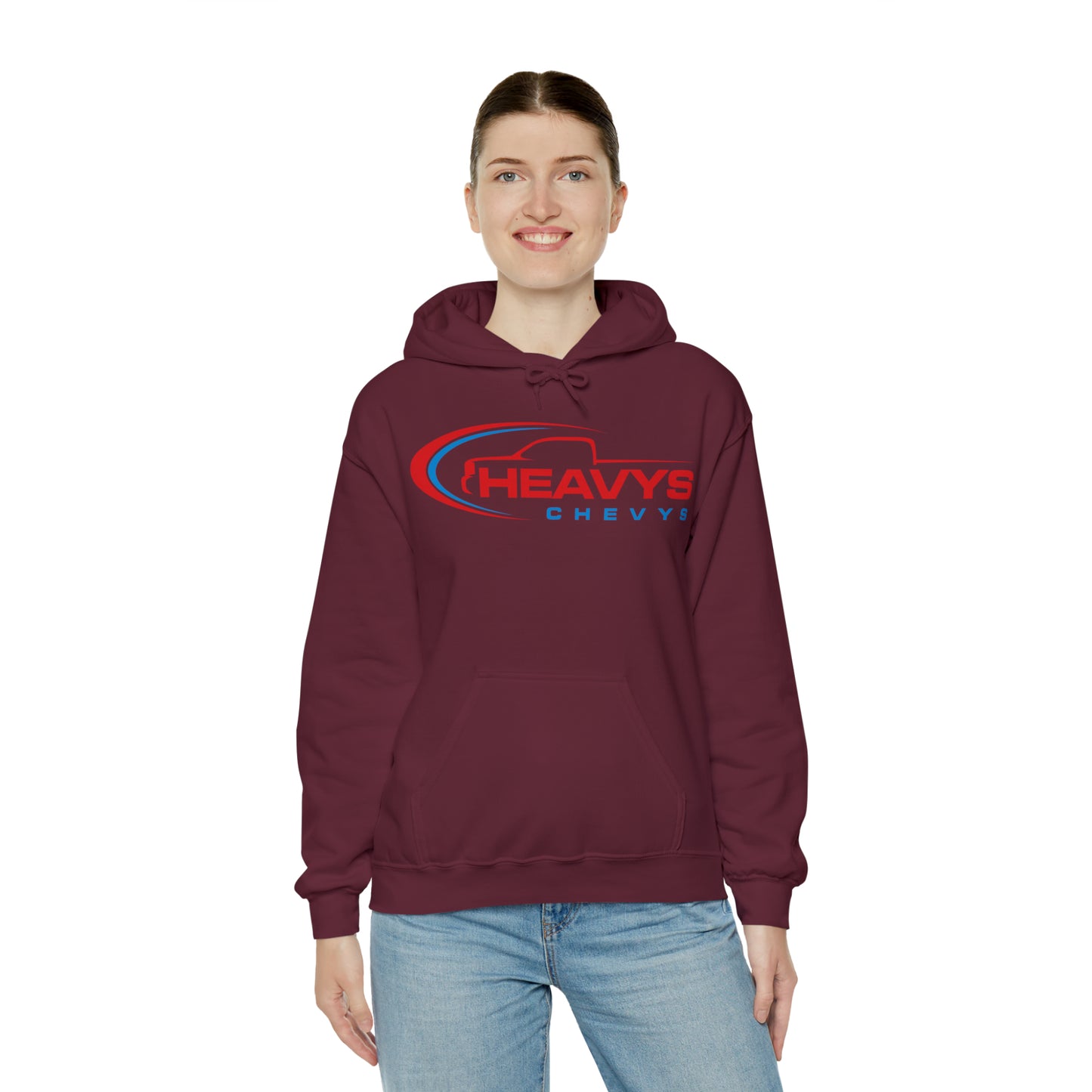 Heavy Hoodie Red/Blue Truck