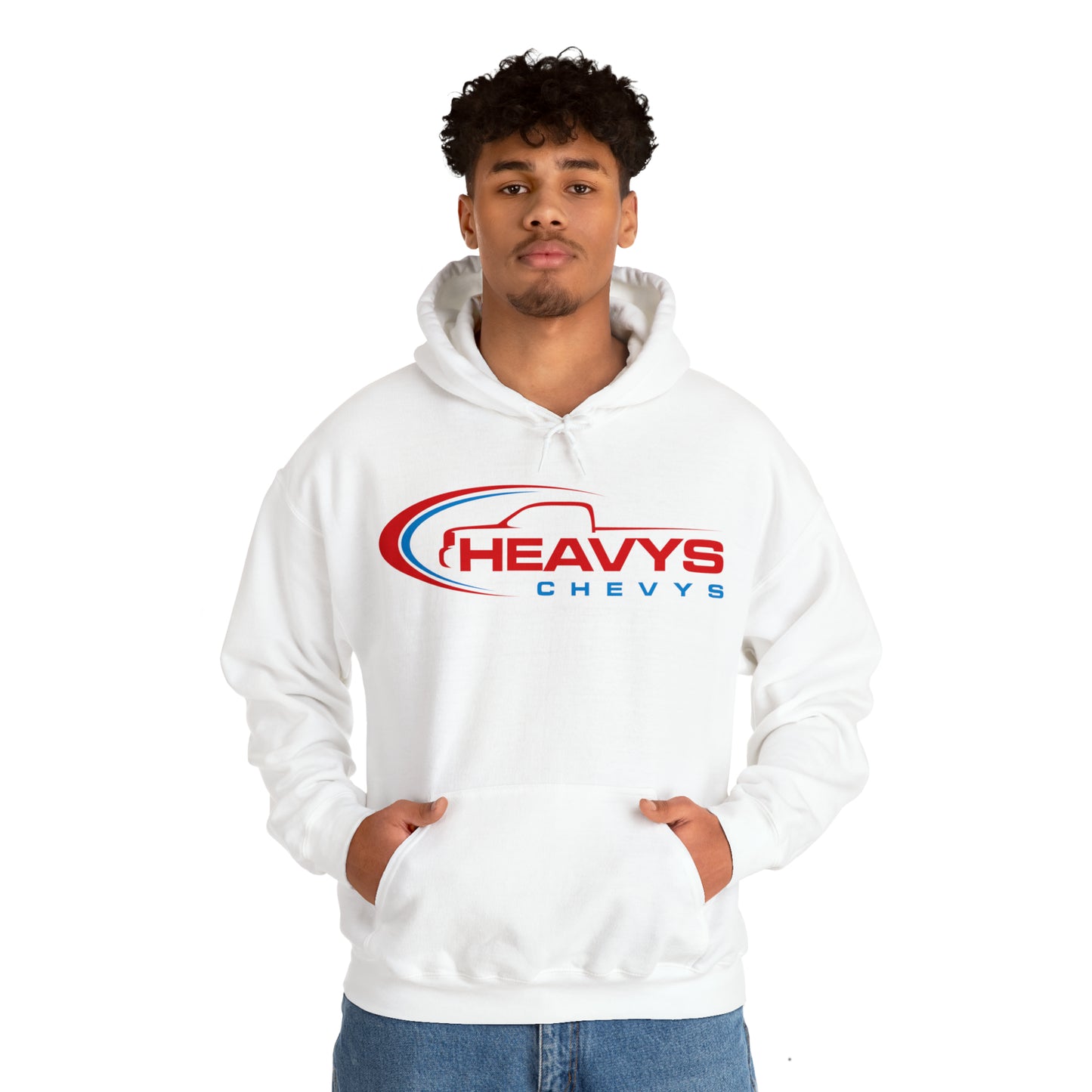 Heavy Hoodie Red/Blue Truck