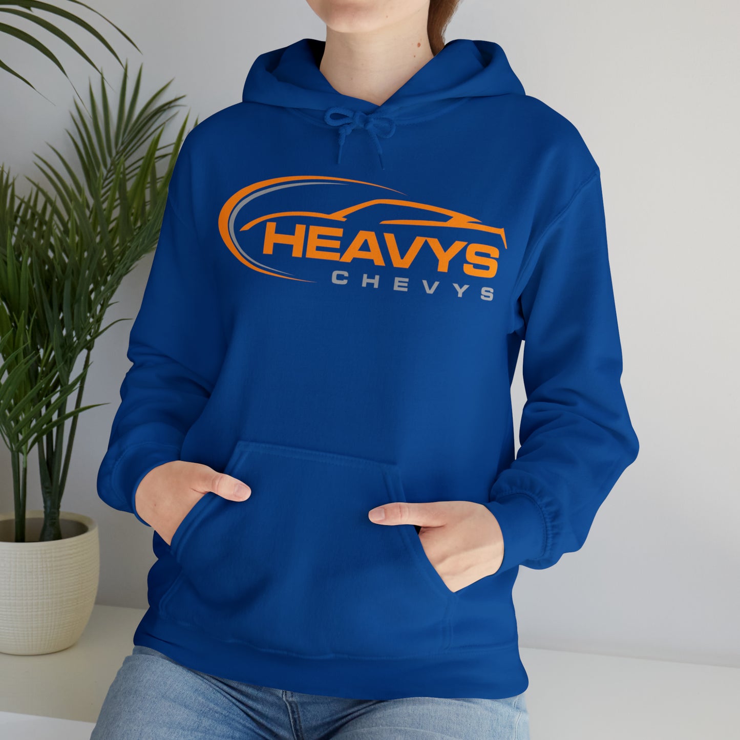 Heavy Hoodie Gray/Orange Logo Vette