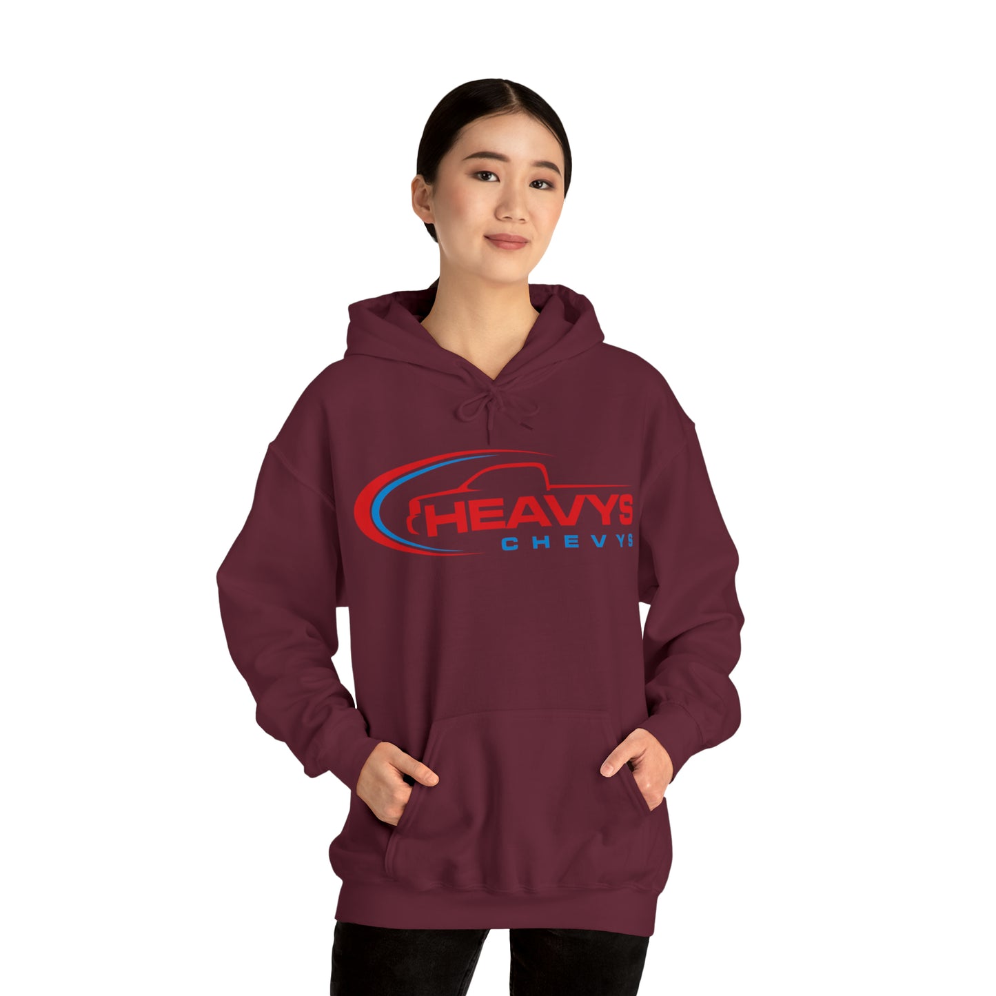 Heavy Hoodie Red/Blue Truck