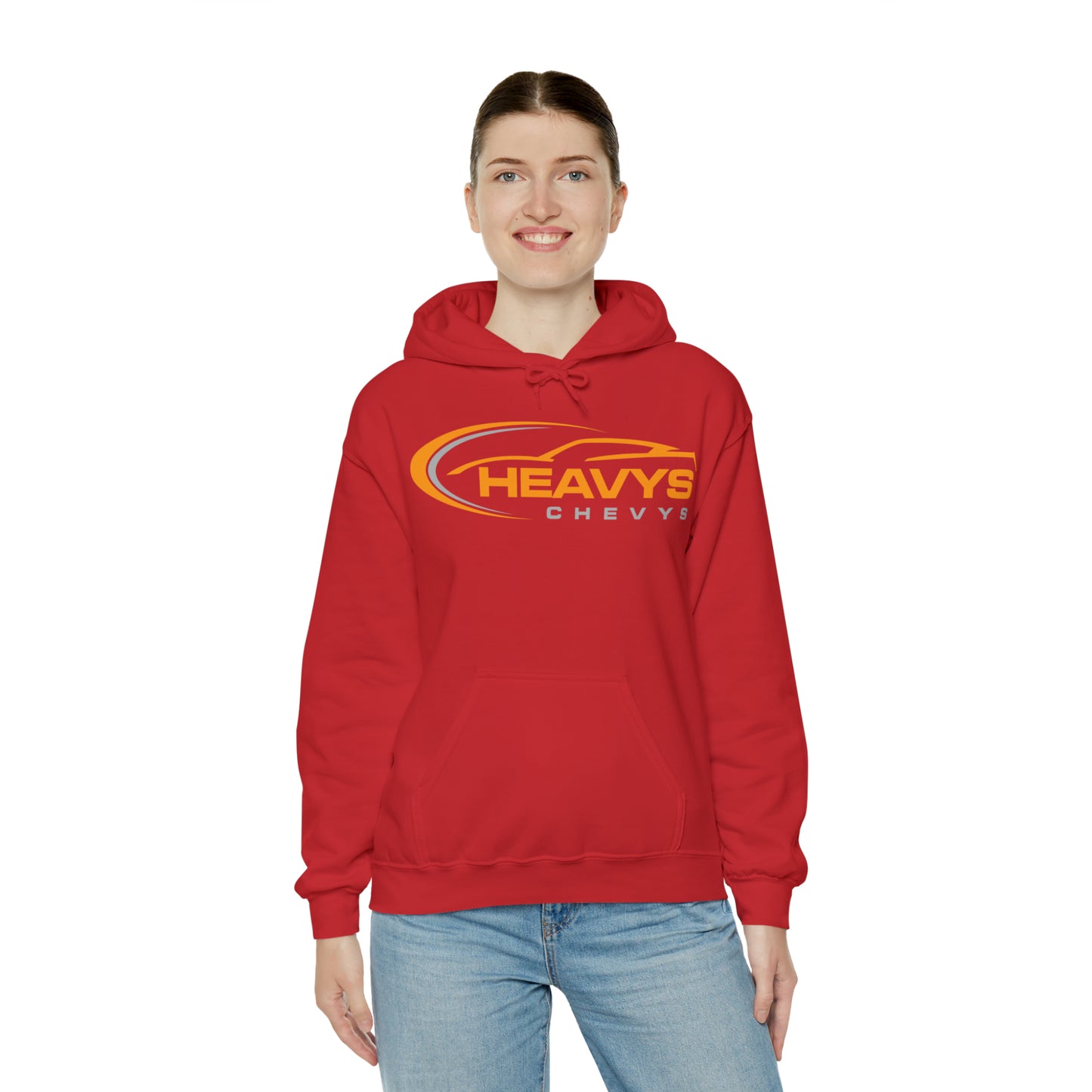 Heavy Hoodie Gray/Orange Logo Vette